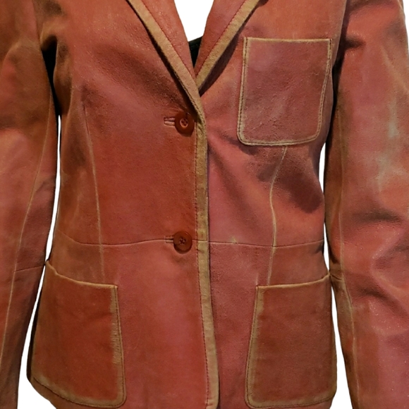 Leather Blazer Style - Picture 2 of 6